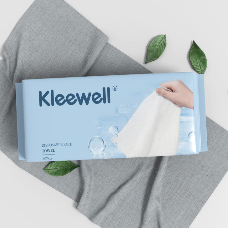 3 Pack Disposable Face Towel for Washing Drying Face Kleewell Biodegradable Face Towels Clean Skin Facial Cloths for Sen