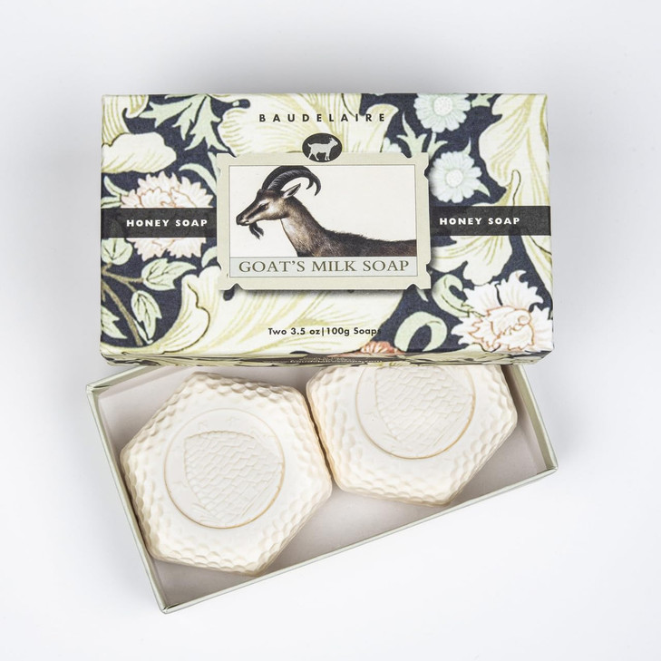 Baudelaire Honey Soap Goats Milk 2 Bar Set