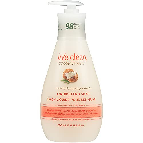 Live Clean Liquid Hand Soap Coconut Milk 17 Oz Packaging May Vary