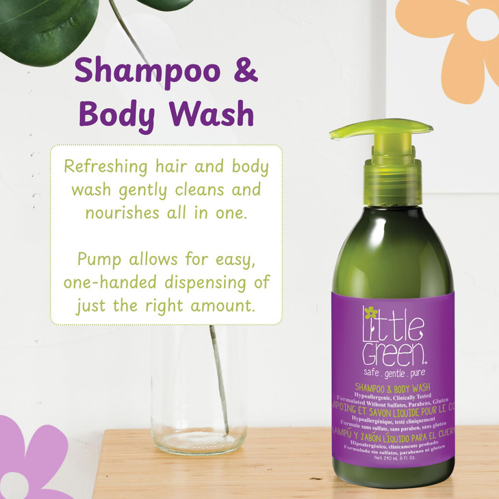 Little Green Kids Shampoo Body Wash 8oz