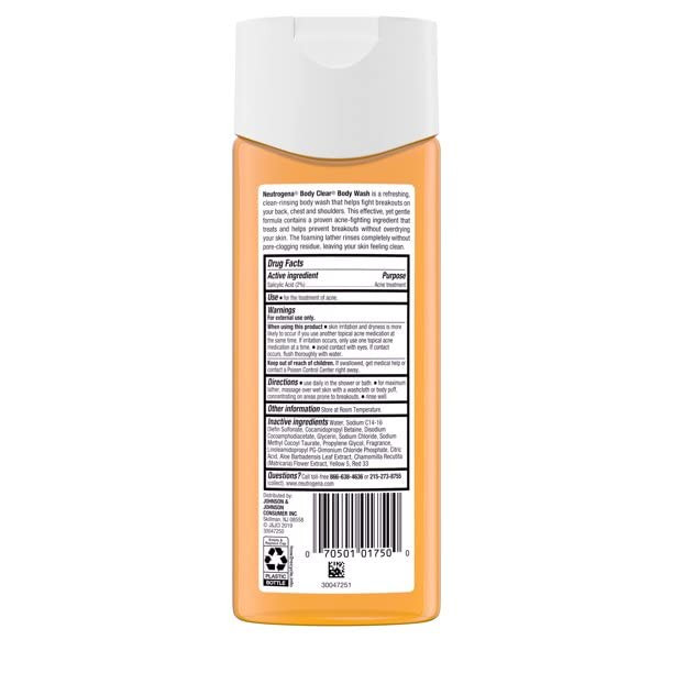 Neutrogena Body Clear Body Wash for Clean Clear Skin 85 Ounce