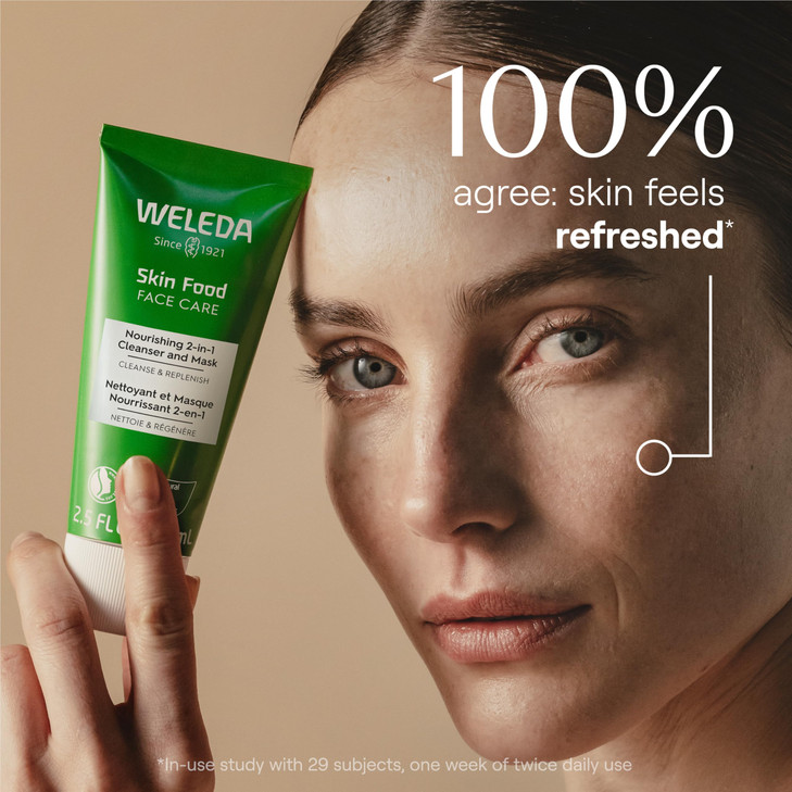 Weleda Skin Food Face Care Nourishing OiltoMilk Cleanser 25 Fluid Ounce Plant Rich Cleanser with Sunflower Seed Oil Cham