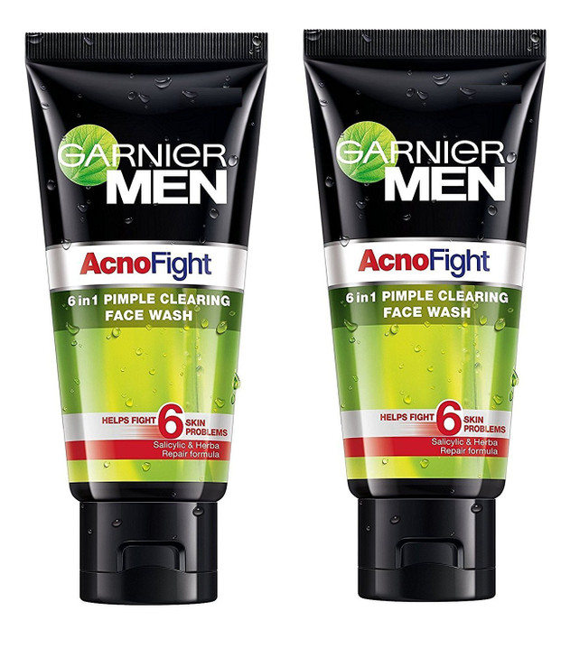 Garnier Mens Acno Fight Face Wash 100ml Pack Of 2