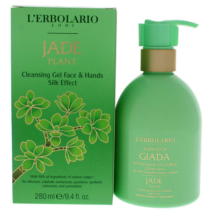 LErbolario Jade Plant Face And Hands Cleansing Gel Floral And Citrus Fragrance Moisturizing And Softening Properties Sil