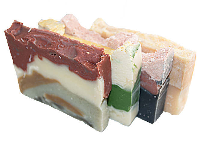 Natural Soap Collection 4Four 2Oz Guest Bars Sample Size Soap Natural Handmade Soap for Earthy Experience Himalayan Pink