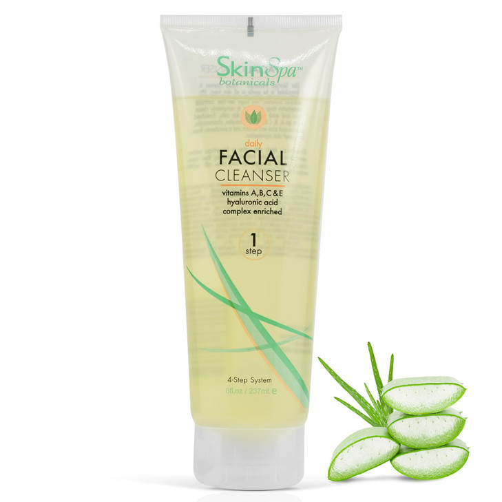 SkinSpa Facial Cleanser for All Skin Types 8 Oz Daily Face Cleaner Deep Pore Cleansing Facewash Removes Makeup Impuritie