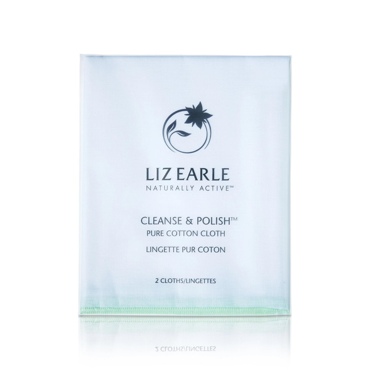 Liz Earle Pure Muslin Cloths 2 Quantity for Cleanse Polish Hot Cloth Cleanser