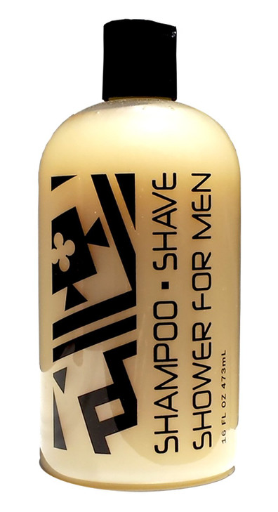 Greenwich Bay FOR MEN SHAMPOO SHOWER GEL and SHAVING SOAP 3 in 1 Masculine Scent Body Care16 Oz