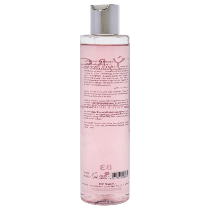 Tyro Lavender Bath And Shower Gel Luxurious Bath And Shower Gel Gently Cleanses Skin Enriched With Lavender To Help Calm