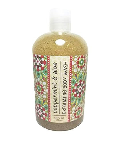 Greenwich Bay Exfoliating Body Wash Enriched with Shea Butter Blended with Loofah and Apricot Seed 16 oz Peppermint Aloe