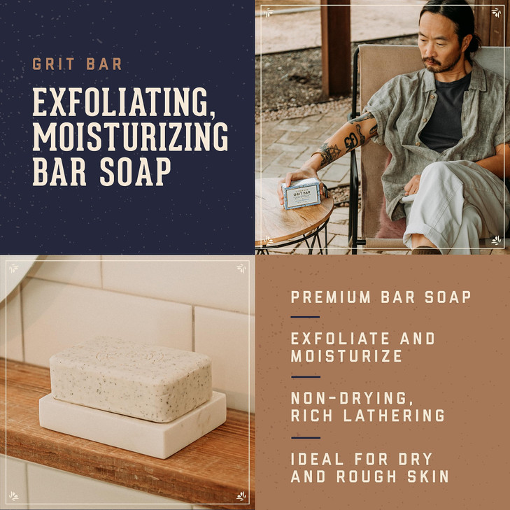 1821 Man Made Grit Bar Soap 7 fl oz