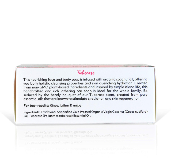 Coco Fiji Coconut Oil Infused Soap Bar 7oz Tuberose Pack of 2