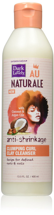Curly Hair Products by SoftSheenCarson Dark and Lovely Au Naturale Clumping Curl Clay Cleanser with Argan Oil and Coconu