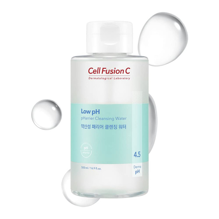 Cell Fusion C Low pH pHarrier Cleansing Water pH Balancing Cleansing Water for Sensitive Skin Gentle Exfoliation with PH
