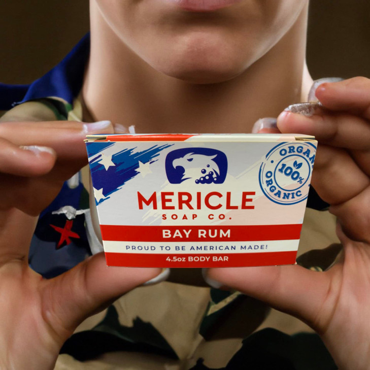 Mericle Soap Co All Natural Bar Soap 3 Bar Variety Pack Black Raspberry Vanilla Sandalwood Rose and Bay Rum