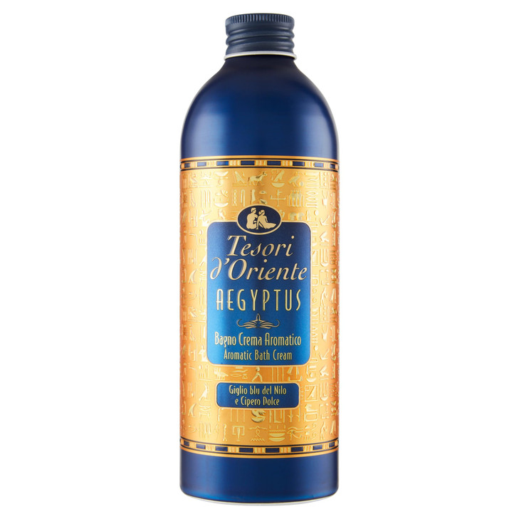 Tesori dOrienteAegyptus Bath Cream with Blue Lily of the Nile and Papyrus Milk Italian Import