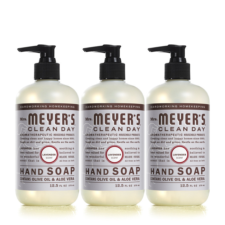 MRS MEYERS CLEAN DAY Hand Soap Made with Essential Oils Lavender 125 fl oz Pack of 3