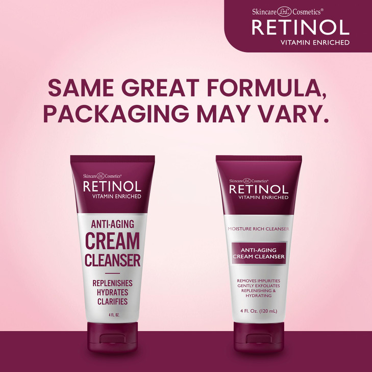 LIVAURA Retinol AntiAging Cream Cleanser Daily Deep Cleansing Facial Wash Exfoliates to Improve Skins Texture Moisturize