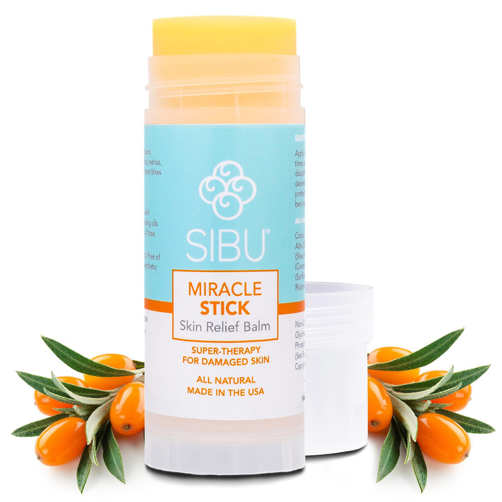 sibu Miracle Stick Made with Premium Himalayan Sea Buckthorn 1Year Supply Great for Dry Skin Bug Bites Sunburn Windburn
