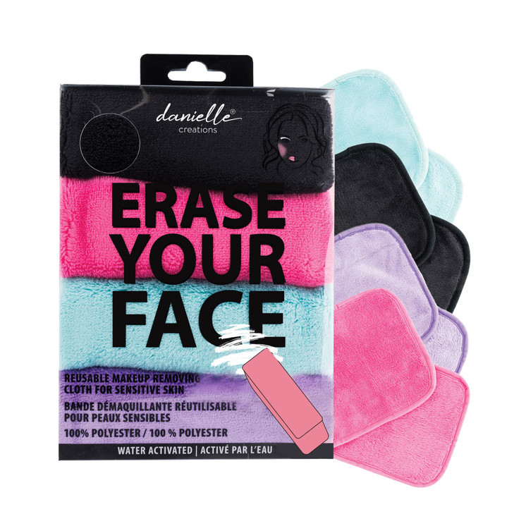 Danielle Enterprises Erase Your Face Super Gift Set 4 Piece Set Micellar Water Wipes 1 count