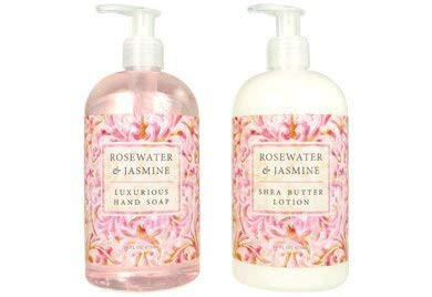 Greenwich Bay Trading Hand Soap Hand and Body Lotion 16 Ounce Bundle Set Rosewater Jasmine Rosewater Jasmine 10 Count Pa