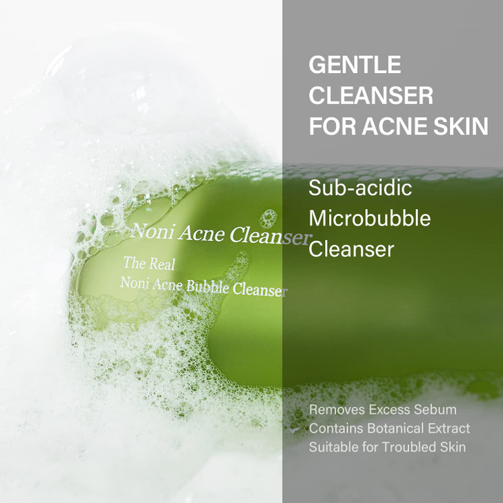 celimax Noni Bubble Cleanser Mild Formula Face Wash for Sensitive to Oily Dry Combination Skin Calming Soothing Exfoliat
