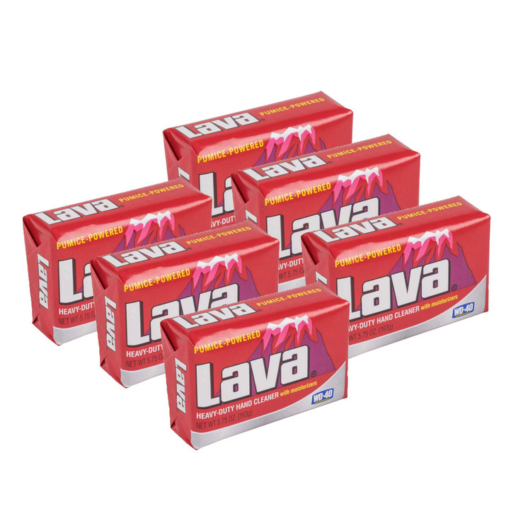 Lava 10185 Pumice Hand Cleaning and Moisturizing Bar Soap 575 Ounces 6 Pack