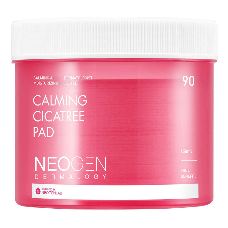 DERMALOGY by NEOGENLAB Calming Cica Tree Pad 507 Fl Oz 90 pads 150ml Soothing Exfoliating PHA LHA Pad for Sensitive Skin