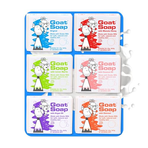 Goat Soap Value Six Packs for Soft Natural and Healthy Skin Goats Milk Body Soap Bar 6 x 100g 35oz Bars Original