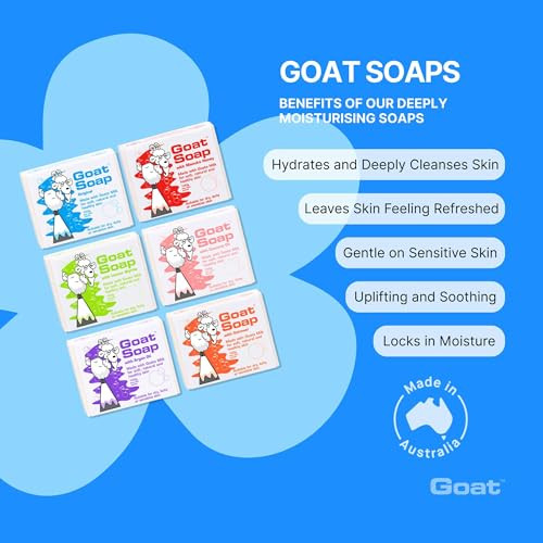 Goat Soap Value Six Packs for Soft Natural and Healthy Skin Goats Milk Body Soap Bar 6 x 100g 35oz Bars Original