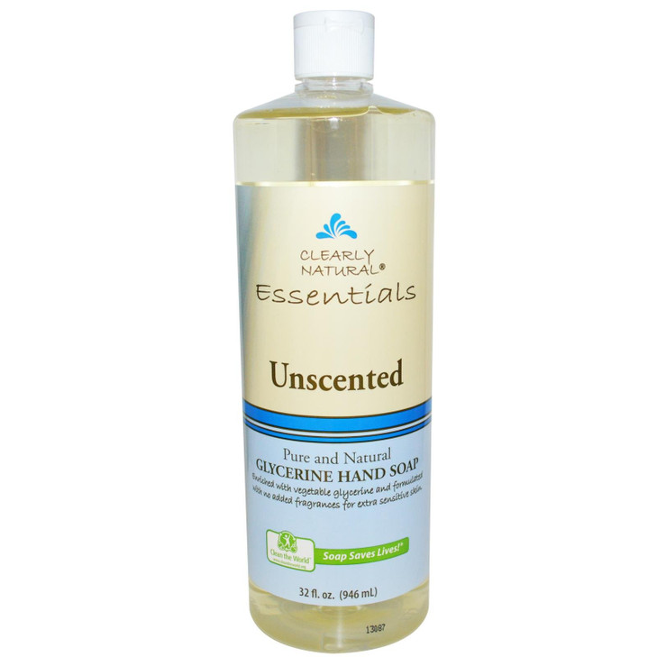 Clearly Natural Hand Soap Liquid Unscented Refill 32 oz
