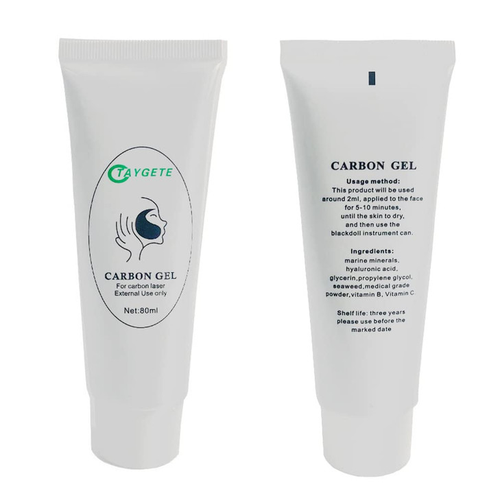 80ML Carbon Peel Cream Gel for Skin Rejuvenation Black DollFacial Skin Deep Cleaning with Carbon Gel Nano Activated Carb
