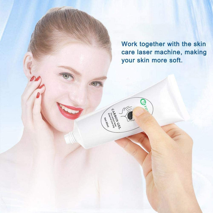 80ML Carbon Peel Cream Gel for Skin Rejuvenation Black DollFacial Skin Deep Cleaning with Carbon Gel Nano Activated Carb