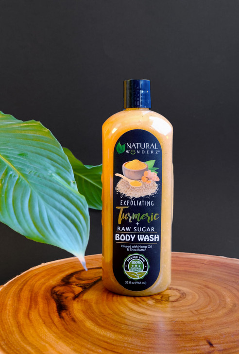 Mens Body Wash with Menthol Eucalyptus 32 Fl Oz All Natural 3In1 Body Scrub and Liquid Soap for Gentle Cleansing Vegan F