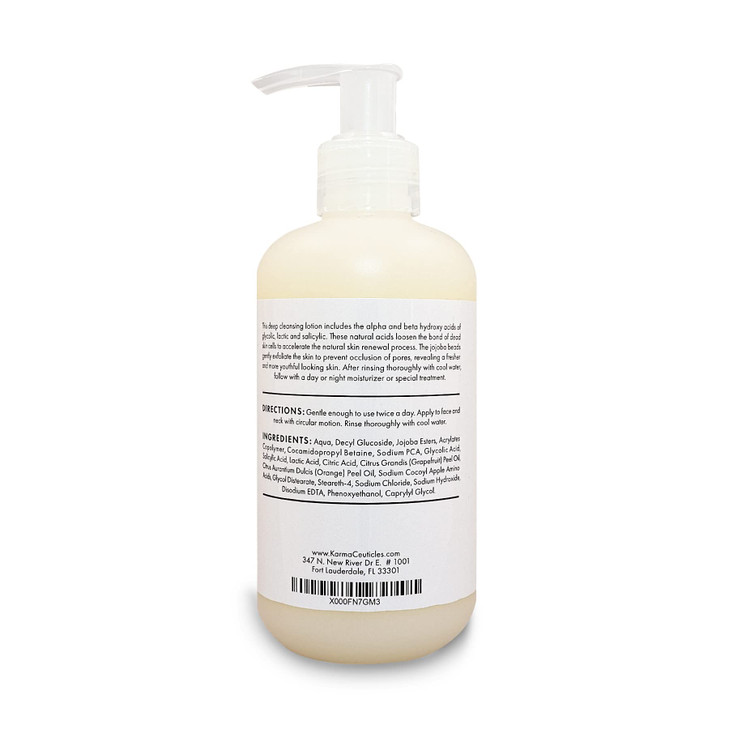 KarmaCeuticles AHA BHA Exfoliating Cleanser 8 oz
