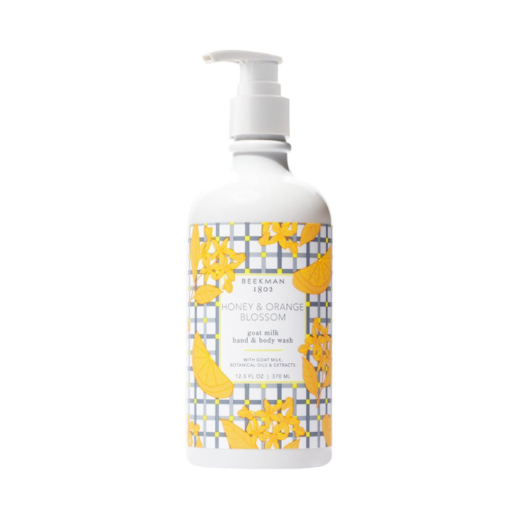 Beekman 1802 Goat Milk Hand Wash Honey Orange Blossom Scented 125 oz Moisturizing Gentle Good for Sensitive Skin Ready f