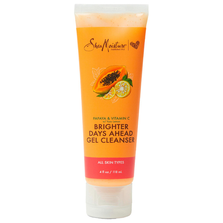 Sheamoisture Gel Cleanser For Dull Uneven Skin Tone Papaya and Vitamin C Face Cleanser For Uneven Skin Tone 4 oz