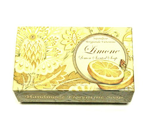 Saponificio Artigianale Fiorentino single bar soap made in Italy lemon 105 oz fine fiorentine luxury bath soap