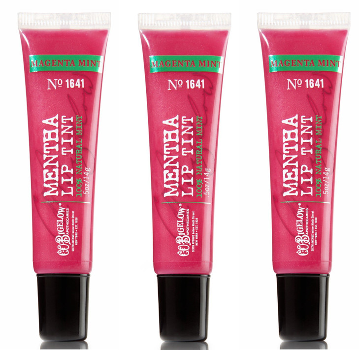 Bath Body Works CO Bigelow Mentha Lip Tint 3 Pack Magenta Mint 1641