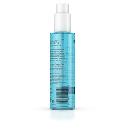 Neutrogena Hydro Boost Lightweight Hydrating Facial Cleansing Gel Gentle Face Wash Makeup Remover with Hyaluronic Acid H