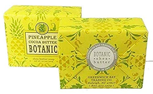 Greenwich Bay Trading Company Set of Two 105 oz Shea Butter Soap Bars Pineapple