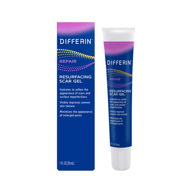 Differin Gel Acne Scar Spot Treatment for Face Resurfacing Scar Gel Gentle Skin Care for Acne Prone Sensitive Skin 1 Oz
