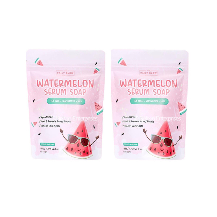 The Daily Glow Essentials Watermelon Serum Soap 2 Bars x 135g