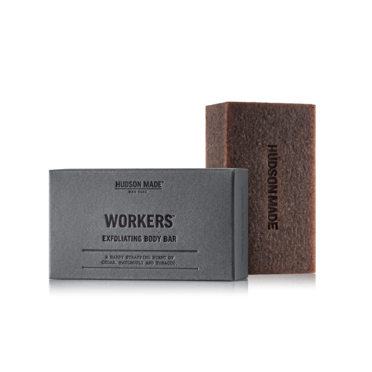 Hudson Made Mens Bar Soap Exfoliating Soap Grit Soap Mens Soap Perfectly Suited for Scrubbing Tough Spots Like Hands Elb