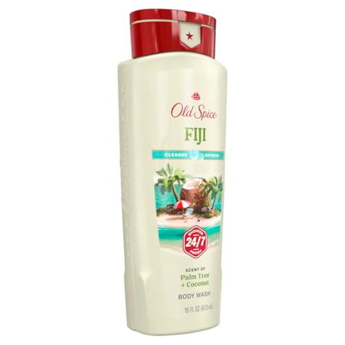 Old Spice Fresher Collection Mens Body Wash Fiji 16 Ounce Pack of 2