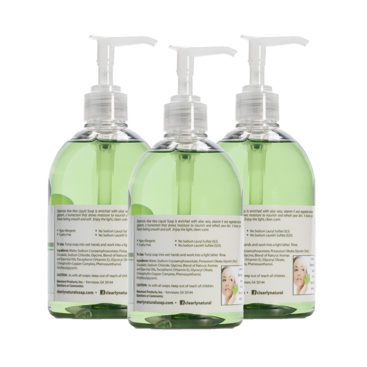 Clearly Natural Essentials Glycerin Liquid Hand Soap Tea Tree 3Fluid Ounce Pack of 3