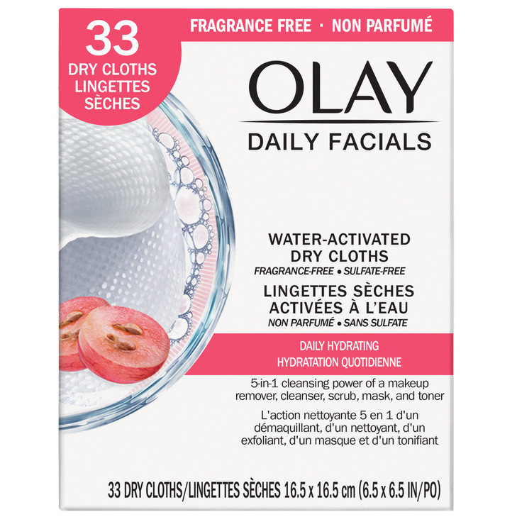 Oil Of Olay Daily Facials Normal Dry Refill 33 ct