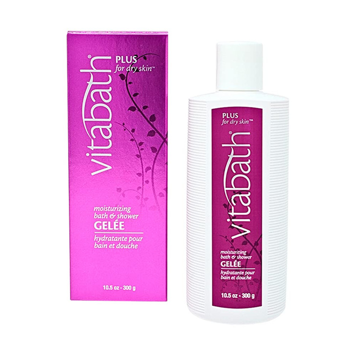 Vitabath Plus For Dry Skin Moisturizing Bath Shower Gel Wash Nourishing Replenishing Oils Deeply Hydrate Soothe Dryness