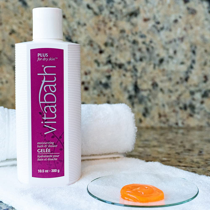 Vitabath Plus For Dry Skin Moisturizing Bath Shower Gel Wash Nourishing Replenishing Oils Deeply Hydrate Soothe Dryness