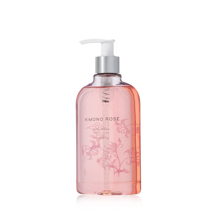 Thymes Body Wash with Pump Liquid Soap for Bath and Shower Body Soap Skin Care Scented Soap with Notes of Rose Peony Jas